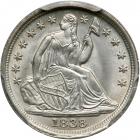 1838 Liberty Seated Half Dime. Stars, no drapery. PCGS MS68