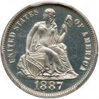 1887 Liberty Seated Dime. PCGS PF66