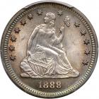 1888-S Liberty Seated Quarter Dollar. PCGS MS66