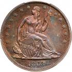 1863 Pattern Half Dollar. Copper, Reeded Edge. Judd-341. Pollock-413 Rarity 5. PCGS PF64