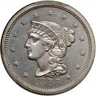 1868 Pattern Ten Cents. Nickel, plain edge. PCGS PF66