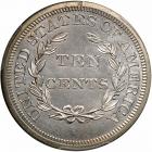 1868 Pattern Ten Cents. Nickel, plain edge. PCGS PF66 - 2