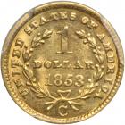 1853-C $1 Gold Liberty. PCGS MS61 - 2