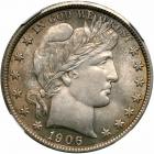 1906 Barber Half Dollar. NGC MS65