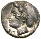 Corinthia, Corinth. Silver Drachm (2.3 g), ca. 350-300 BC. EF