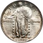 1919 Liberty Standing Quarter Dollar. NGC MS64