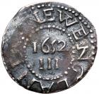 1652 Massachusetts Pine Tree Threepence Noe-36 Rarity-4 VG-7 - 2