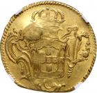 1774-R Brazil Rio Mint Gold 6400 Reis Regulated by Brasher & Burger. NGC EF45 - 2
