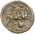 T. Quinctius Flaminius. Silver Denarius (3.97 g), 126 BC. EF - 2