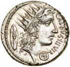 C. Coelius Caldus. Silver Denarius (3.97 g), 53 BC.. AU - 2
