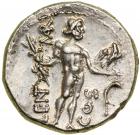 L. Cornelius Lentulus and C. Claudius Marcellus. Silver Denarius (4.00 g), 49 BC.. EF - 2
