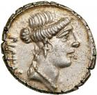 Albinus Bruti f. Silver Denarius (3.94 g), 48 BC.. EF