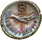 Albinus Bruti f. Silver Denarius (3.94 g), 48 BC.. EF - 2