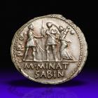 Cnaeus Pompey Jr. Silver Denarius (4.02 g), 46-45 BC.. EF - 2