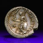 Julius Caesar. Silver Denarius (3.77 g), 44 BC.. EF - 2