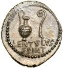 Brutus. Silver Denarius (3.75 g), 42 BC.. EF - 2