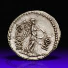 Brutus. Silver Denarius (3.82 g), 42 BC.. EF - 2