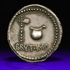 Brutus. Silver Denarius (3.76 g), 42 BC.. EF - 2