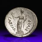 Octavian. Silver Denarius (3.73 g), 32-31 BC.. EF - 2