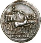 Octavian. Silver Denarius (3.9 g), 30 BC.. EF - 2