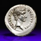 Augustus. Silver Denarius (3.74 g), 27 BC-AD 14.. AU
