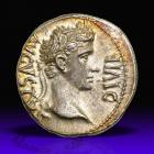 Augustus. Silver Denarius (3.83 g), 27 BC-AD 14.. AU