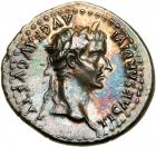 Tiberius. Silver Denarius (3.6 g), AD 14-37.. EF