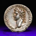 Nero Claudius Drusus. Silver Denarius (3.8 g), AD 41-54.. EF
