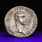Gaius Caligula, with Germanicus. Silver Denarius (3.54 g), AD 37-41.. EF - 2