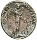 Claudius. Silver Denarius (3.8 g), AD 41-54.. EF - 2