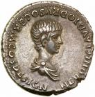 Nero. Silver Denarius (3.6 g), as Caesar, AD 50-54.. EF