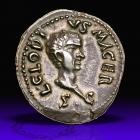 Clodius Macer. Silver Denarius (3.62 g), Governor of Africa, AD 68.. EF