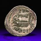 Clodius Macer. Silver Denarius (3.62 g), Governor of Africa, AD 68.. EF - 2