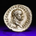 Vespasian, with Titus and Domitian, as Caesars. Silver Denarius (3.53 g), AD 69-79.. EF