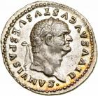 Divus Vespasian. Silver Denarius (3.5 g), died AD 79.. EF