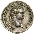 Titus. Silver Denarius (3.22 g), as Caesar, AD 69-79.. EF