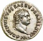 Titus. Silver Denarius (3.42 g), AD 79-81.. EF