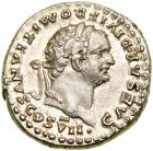 Domitian. Silver Denarius (3.66 g), as Caesar, AD 69-81.. EF