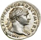 Trajan. Silver Denarius (3.4 g), AD 98-117.. AU