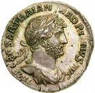 Hadrian. Silver Denarius (3.33 g), AD 117-138.. AU