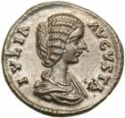 Julia Domna. Silver Denarius (2.80 g), Augusta, AD 193-217.. EF