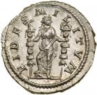 Macrinus. Silver Denarius (3.5 g), AD 217-218.. EF - 2