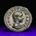 Annia Faustina. Silver Denarius (3.22 g), Augusta, AD 221.. EF