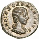 Julia Soaemias. Silver Denarius (2.88 g), Augusta, AD 218-222.. EF