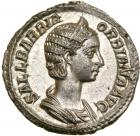 Orbiana. Silver Denarius (3.16 g), Augusta, AD 225-227.. AU