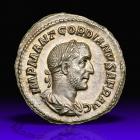 Gordian I Africanus. Silver Denarius (3.19 g), AD 238.. AU