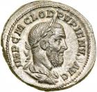 Pupienus. Silver Denarius (3.60 g), AD 238.. EF