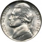 1945-P Jefferson Nickel. Doubled die reverse. NGC MS65