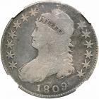 1809 Capped Bust Half Dollar. NGC G6