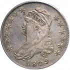 1809 Capped Bust Half Dollar. Experimental edge, "IIIII" between words. PCGS VF30